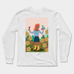 Nine of Pentacles Long Sleeve T-Shirt